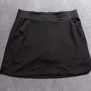 32 Degrees Cool Skort Womens Medium Black Excellent Athletic Golf Tennis Pocket